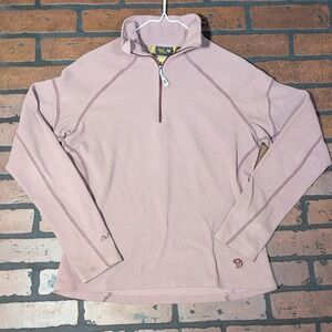 Mountain Hardwear Women's M Mauve Long Sleeve Performance Activewear Fleece